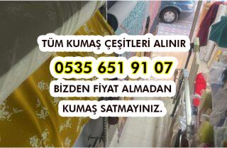 Pamuk Veya Polyester Kumaş Alınır